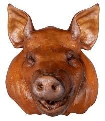 cabeza de cerdo ahumada