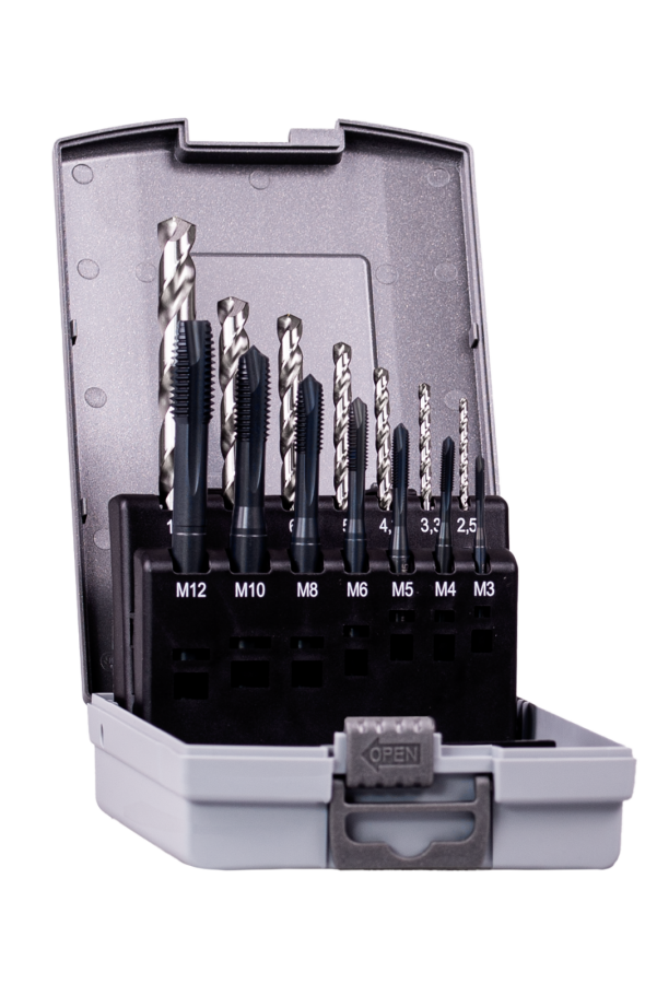 HSS-Co Mach.tap UNI PRO+Voorboor M3-M12