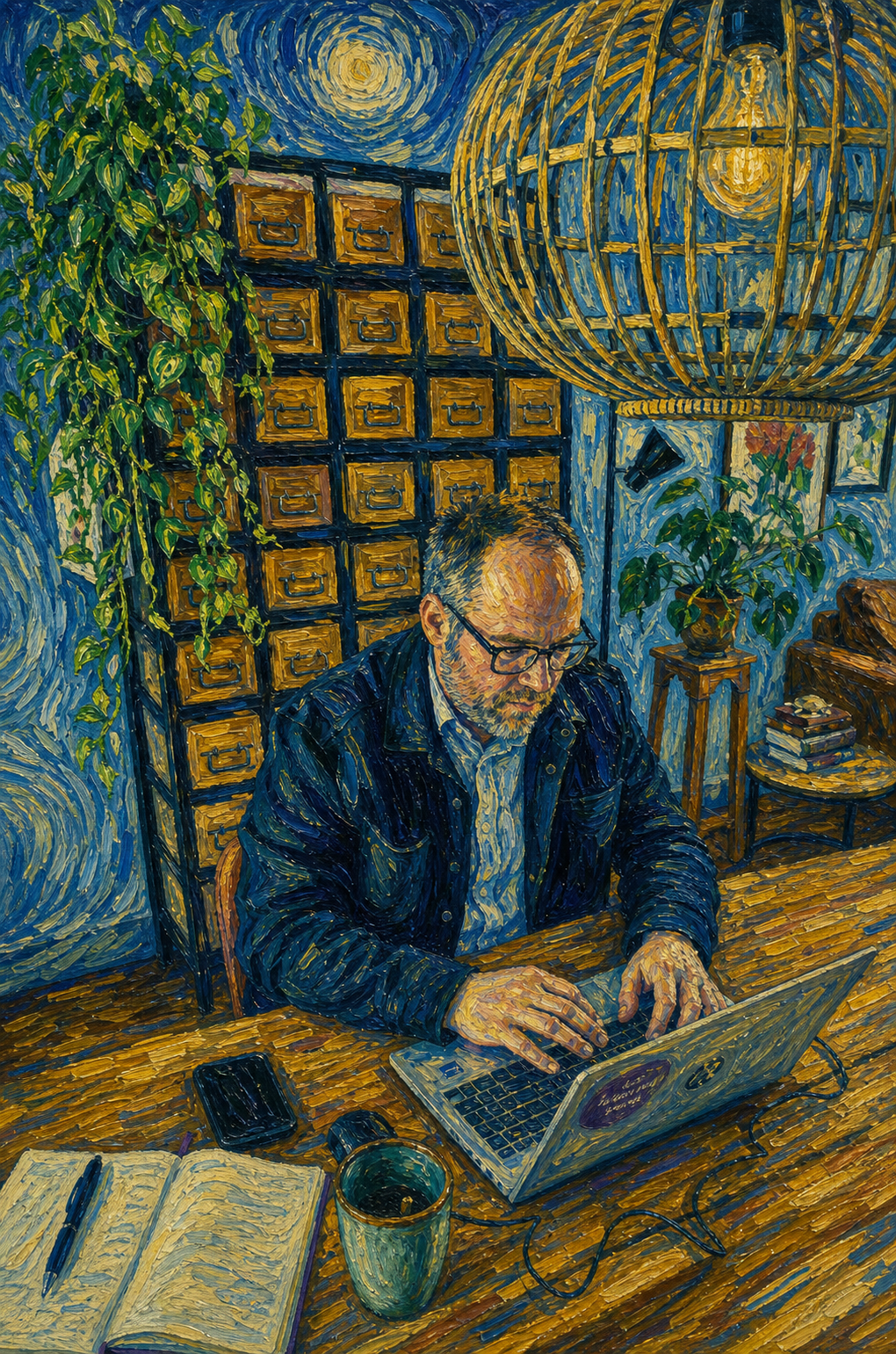 Foto Eindhovense schrijver Andrej Verhoeks