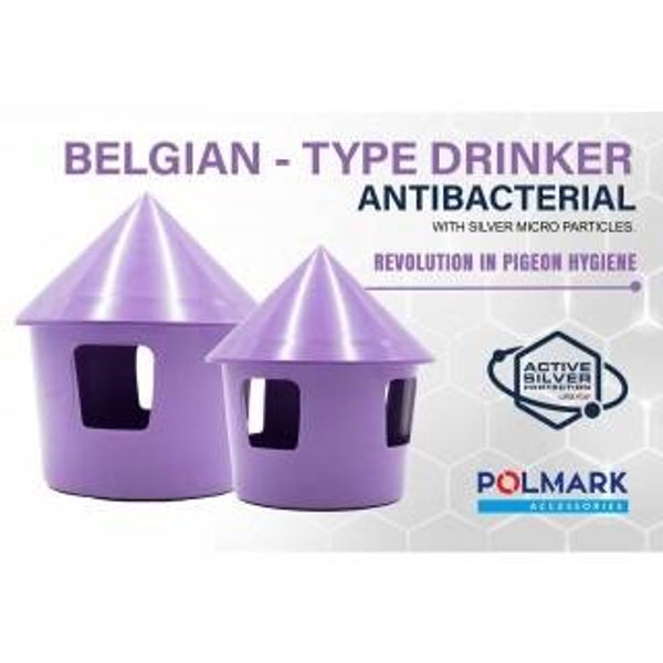Polmark Premium | Large Anti-Bacterial Pigeon Drinker Systems - 5 / 7 Litre
