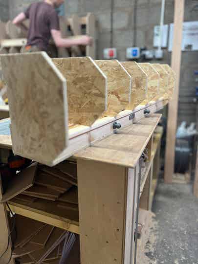 Timber Pigeon Racking Timber Pigeon Loft Equipment UK | Nest Boxes, Perches & Baskets