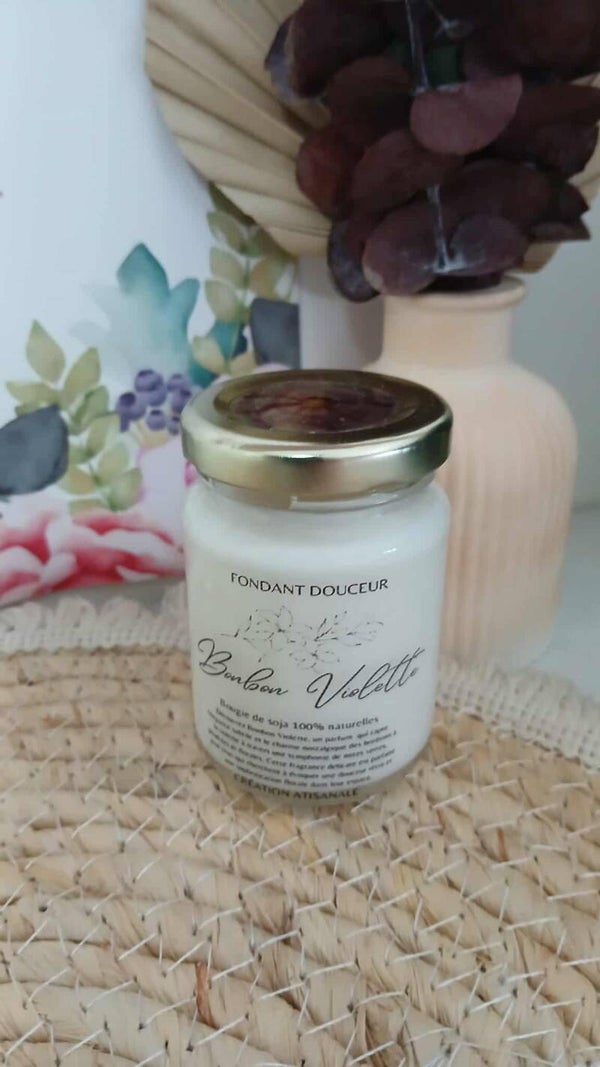 Bougie Bonbon violette