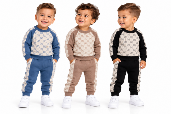 Babyset  met all-over Monogramprint