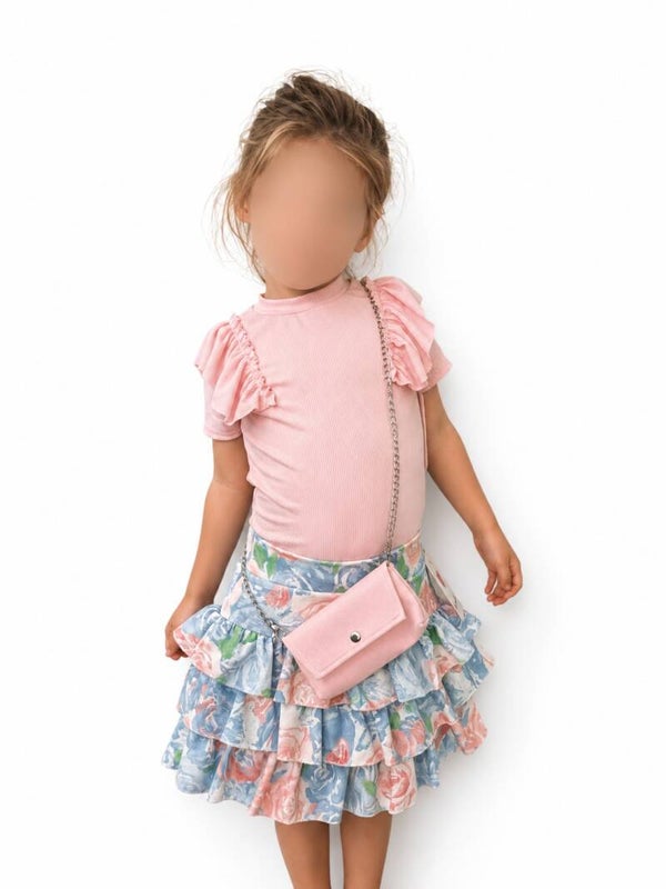 Bloemenrokje met Ruffle Top