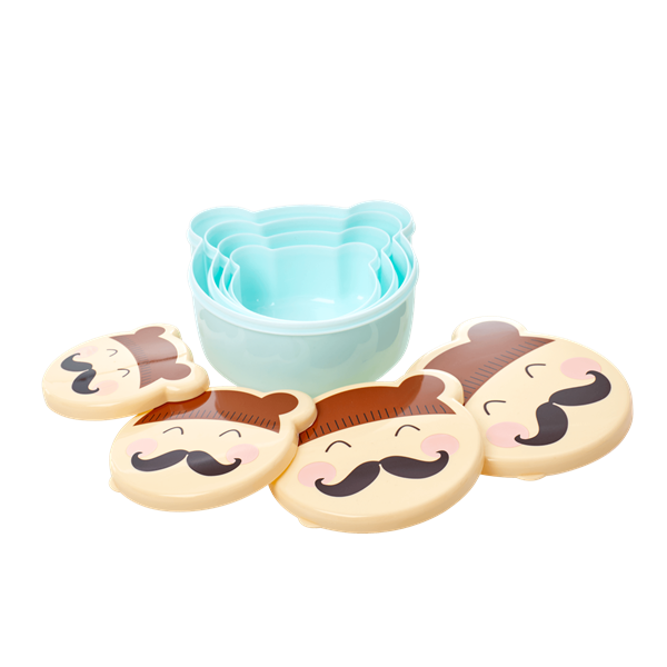 set van 4 doosjes Meneer