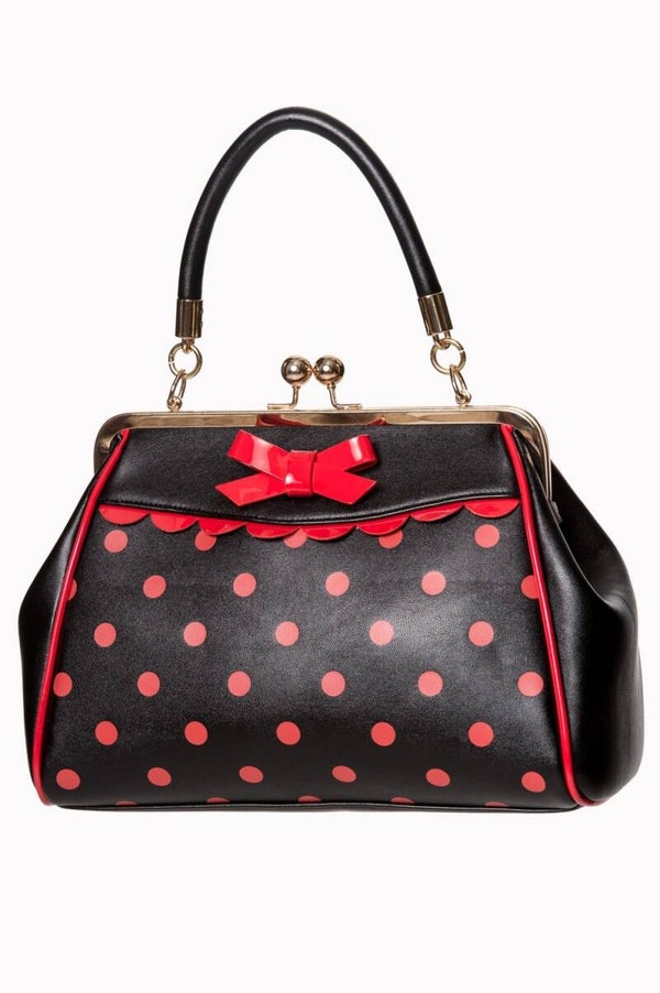 handtas Crazy little thing (zwart/rood)