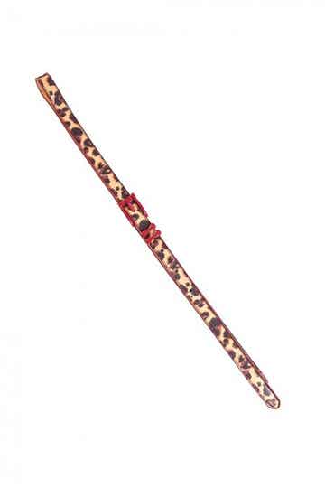 riem Leopard/rood maat M