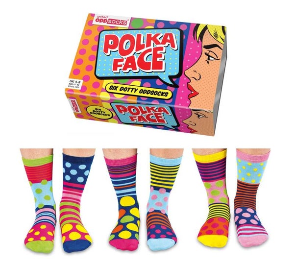 set van 3 paar sokken/kousen Polka Face