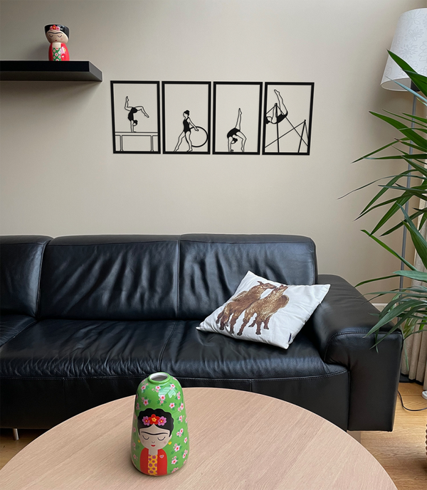 Turnen Handgemaakte Muurdecoratie