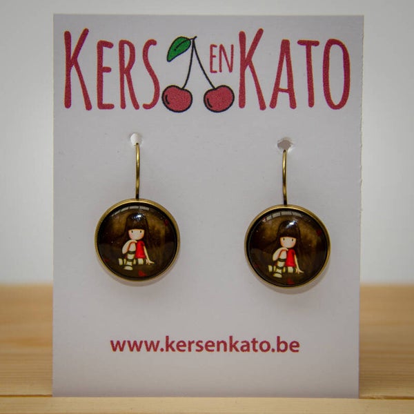 oorbellen Meisje 01 (oudbrons)