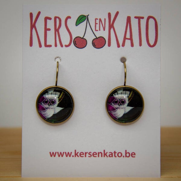 oorbellen Uil 07 (oudbrons)