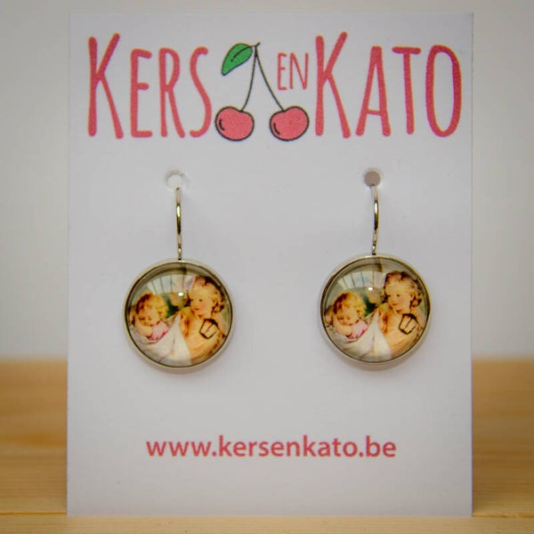 oorbellen Engel 04 (zilverkleurig)