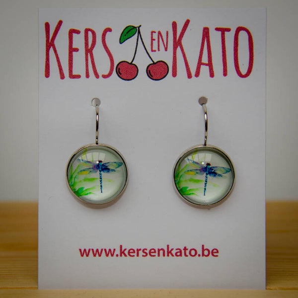 oorbellen Libelle 04 (zilverkleurig)