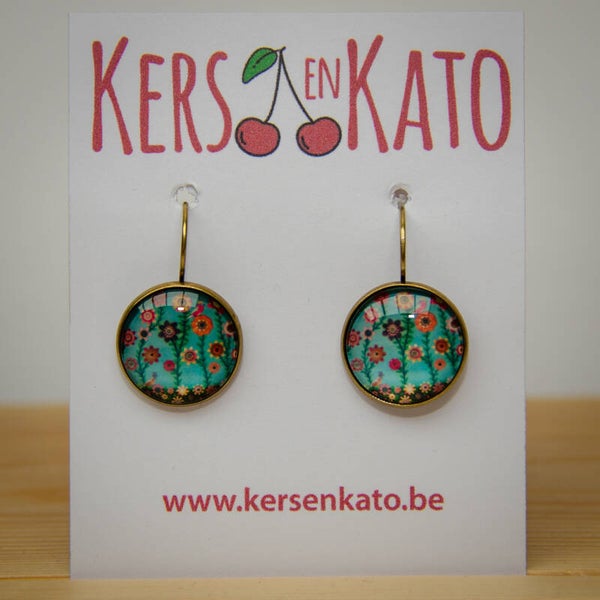 oorbellen Bloem 01 (oudbrons)