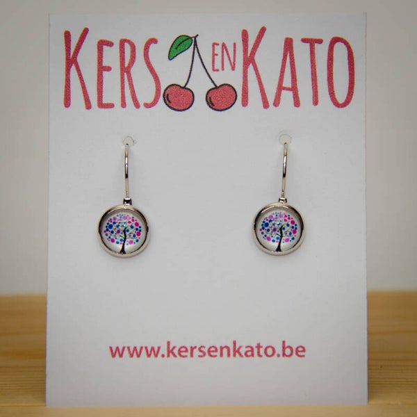 oorbellen Boom 03 (zilverkleurig)