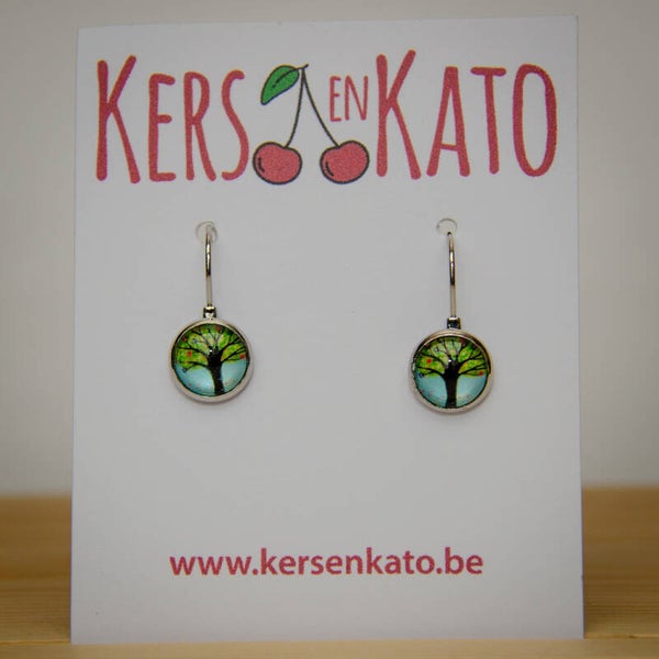 oorbellen Boom 07 (zilverkleurig)