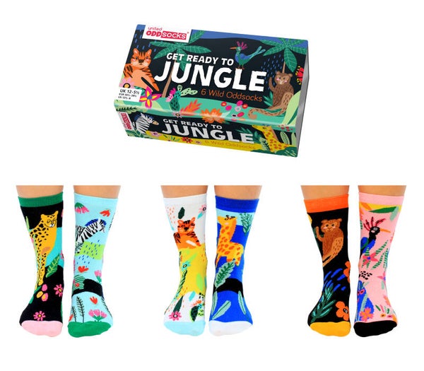 set van 3 paar (kinder) sokken/kousen Jungle