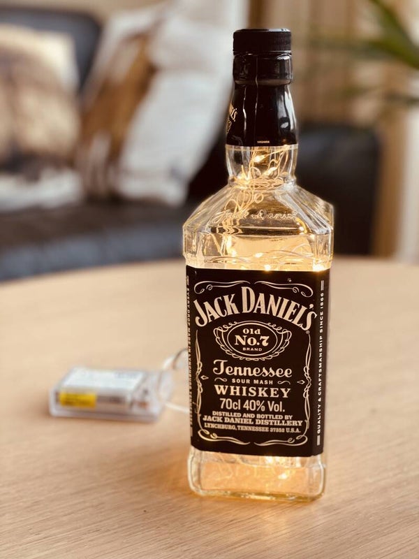 Lamp Jack Daniel's Whiskey Ledslinger (2) - handgemaakt door Pete's Workshop