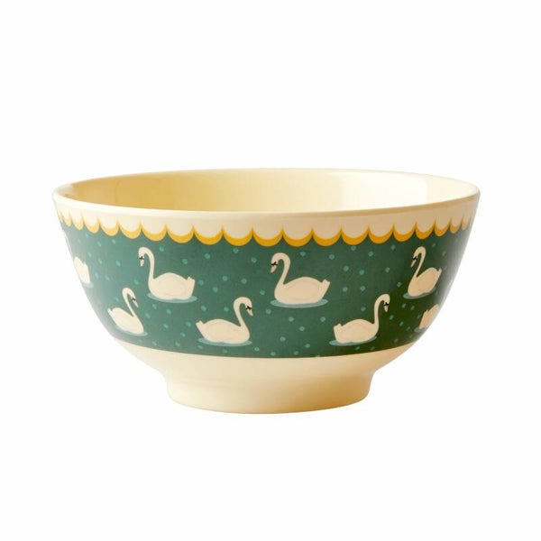 kommetje Zwaantjes retro groen