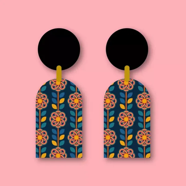 oorbellen Rainbow Flowers