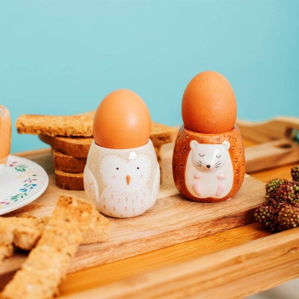 eierdopjes Uil en Egel (set van 2)