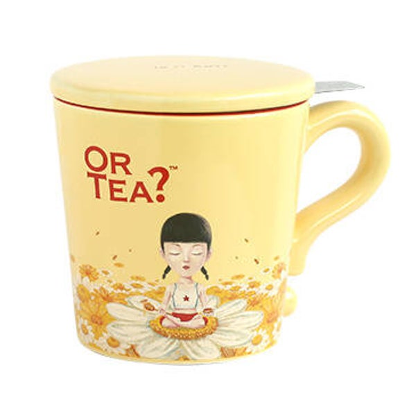 Beeeee Calm - Keramieken beker met roestvrijstalen filter