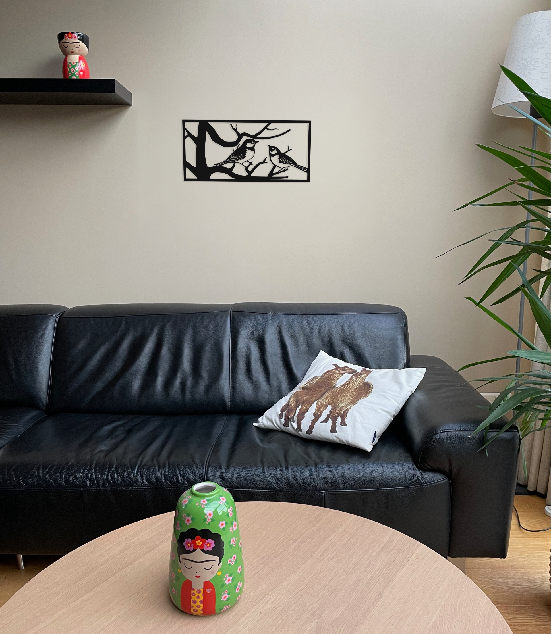 Handgemaakte Muurdecoratie Vogels in een boom Combo