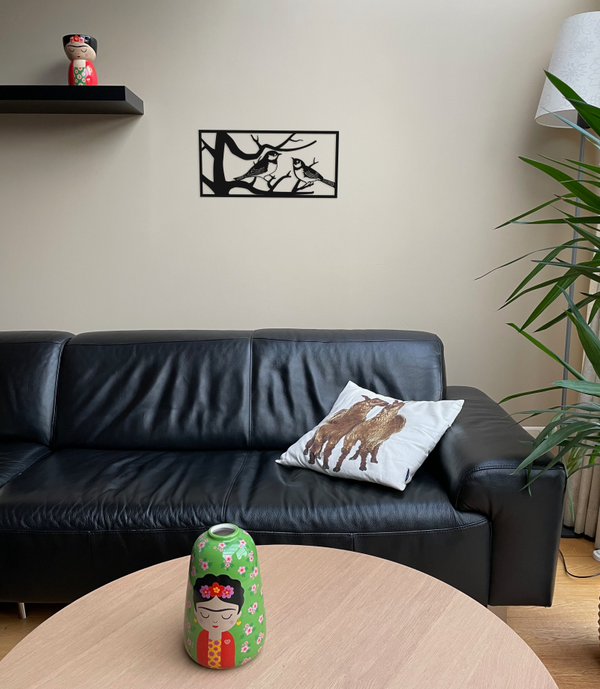 Handgemaakte Muurdecoratie Vogels in een boom Combo