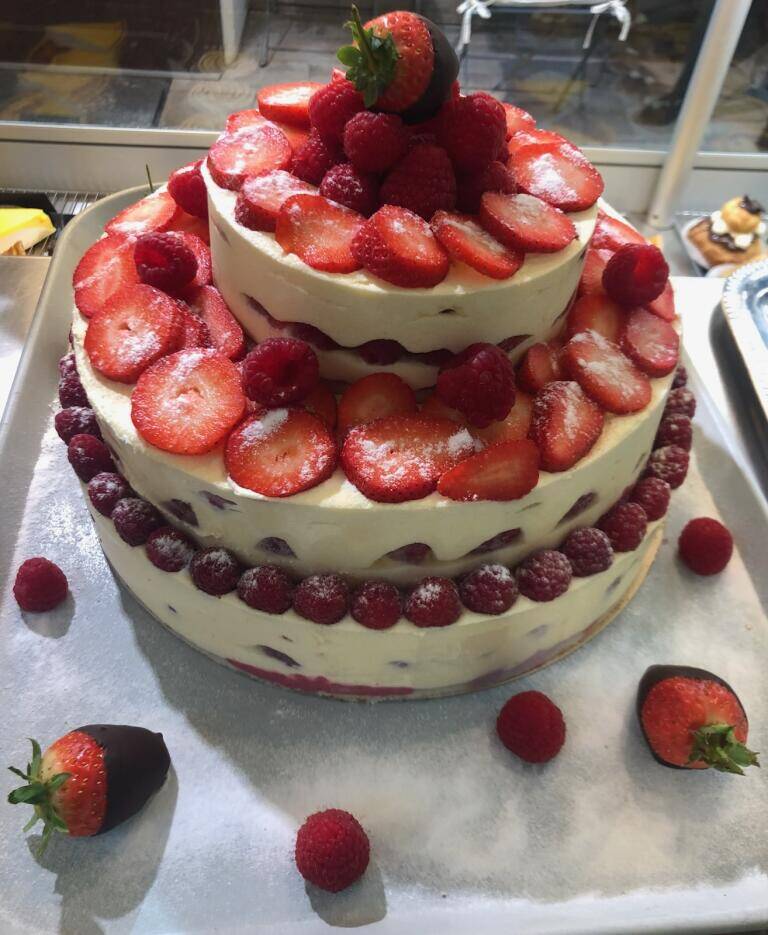 Tarte fruits rouges 30 personnes