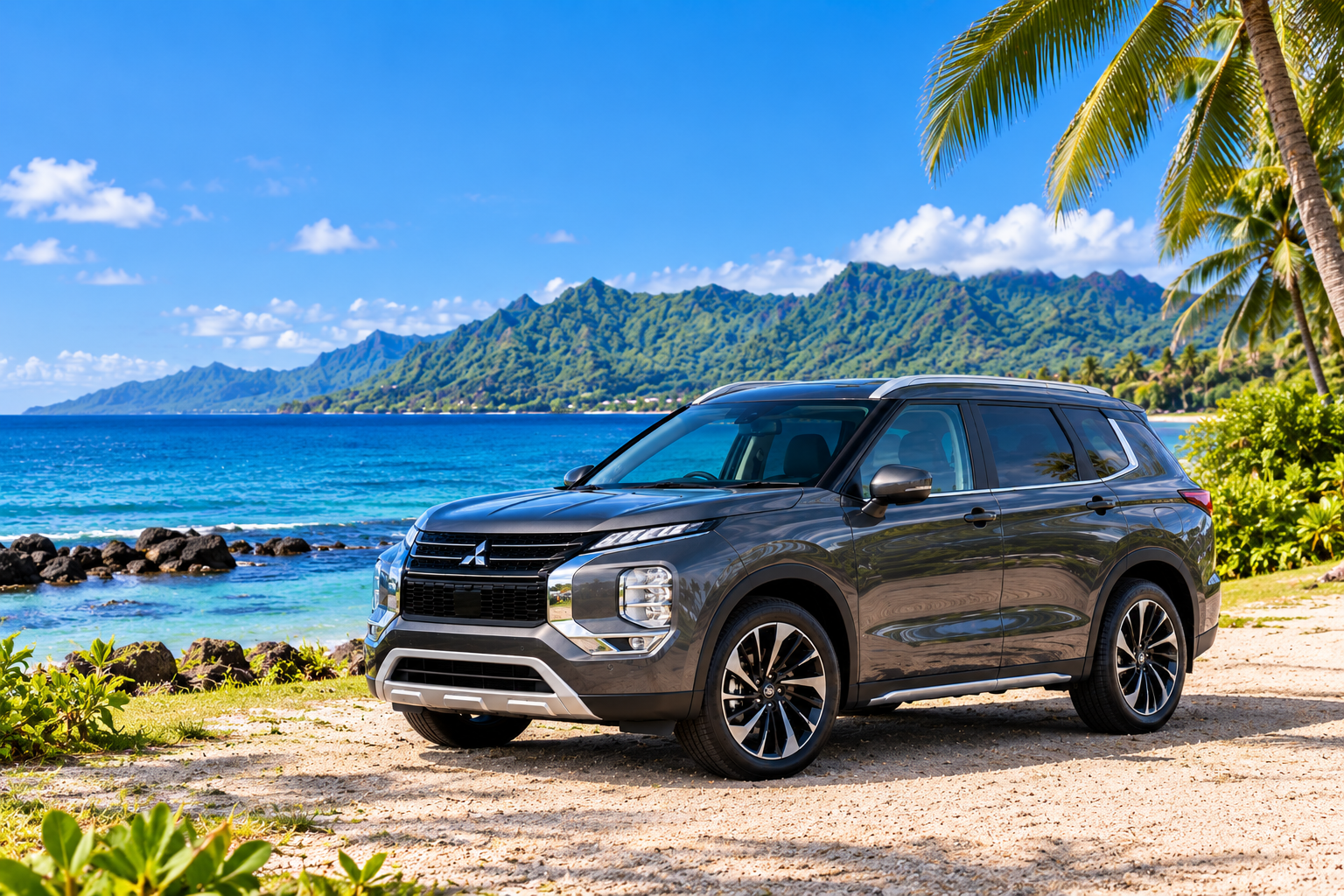 Drive Samoa fleet of reliable rental vehicles ready for island travel.