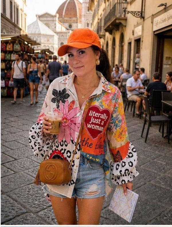🎨 Statement Art Blouse