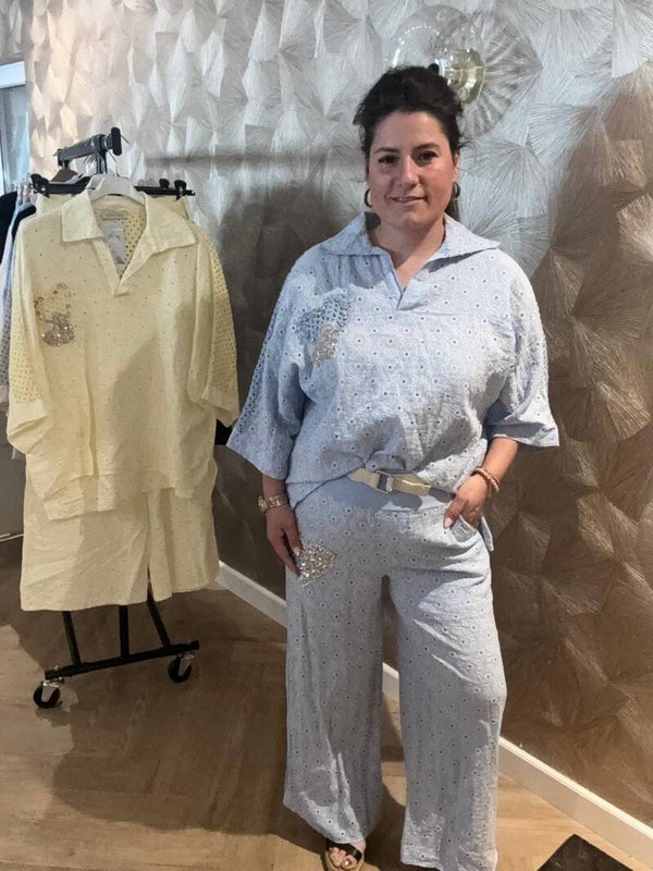 Bella comfort set licht blauw