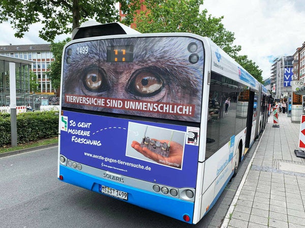 Tierversuche sind unmenschlich!