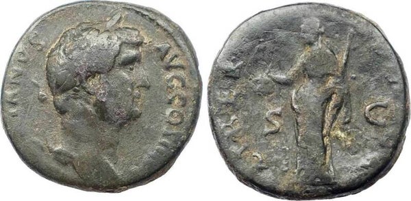 Roman Empire, Hadrian AE Dupondius (AD 117-138) / Libertas, Fine+