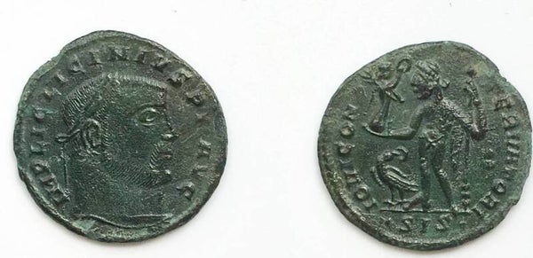 Roman Empire - AE Follis Licinius I (AD 308-324) Siscia mint / Jupiter. VF