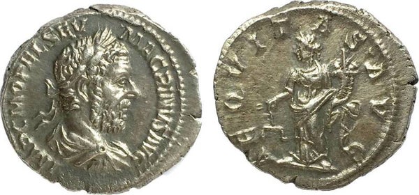 Roman Empire, Macrinus, AR Denarius, (AD 217-128) AEQVITAS AVG / Aequitas, nEF