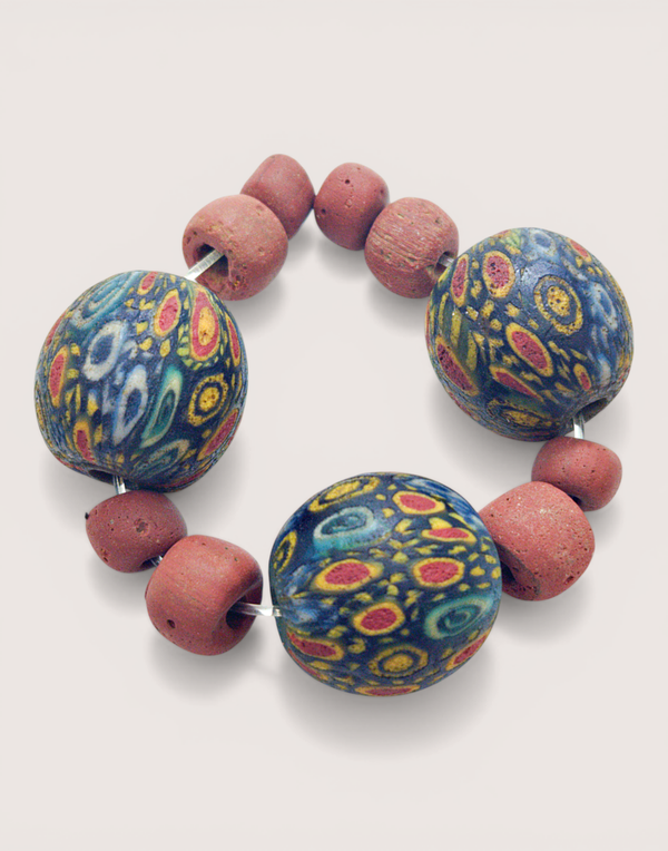 Antique Indo-Pacific beads (barter money) from Indonesia (700-1200 AD)