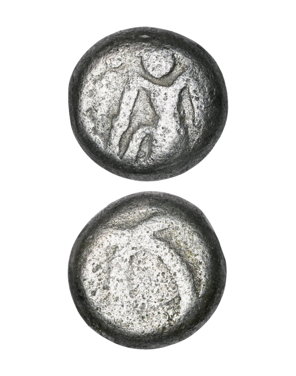 Rare British India – Madras Presidency Silver Double Fanam (1764–1807 AD) Lot 3708