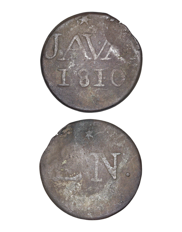 Indonesian States › Java  1 Duit 1810 - Louis Napoleon Ref: KM# 19/225, Passon 27.5 Lot 3714
