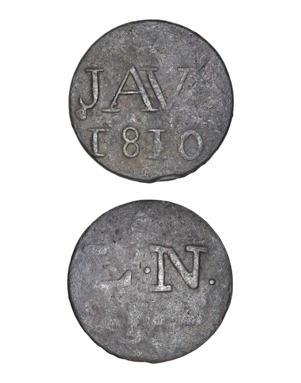 Indonesian States › Java  1 Duit 1810 - Louis Napoleon Ref: KM# 19/225, Passon 27.5 Lot 3715