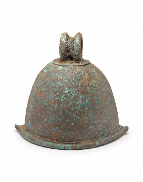 Indonesia - Quite a large antique Javanese Bronze Ritual Bell (Ghanta) – Beautiful Patina (with a crack) Lot:  3812