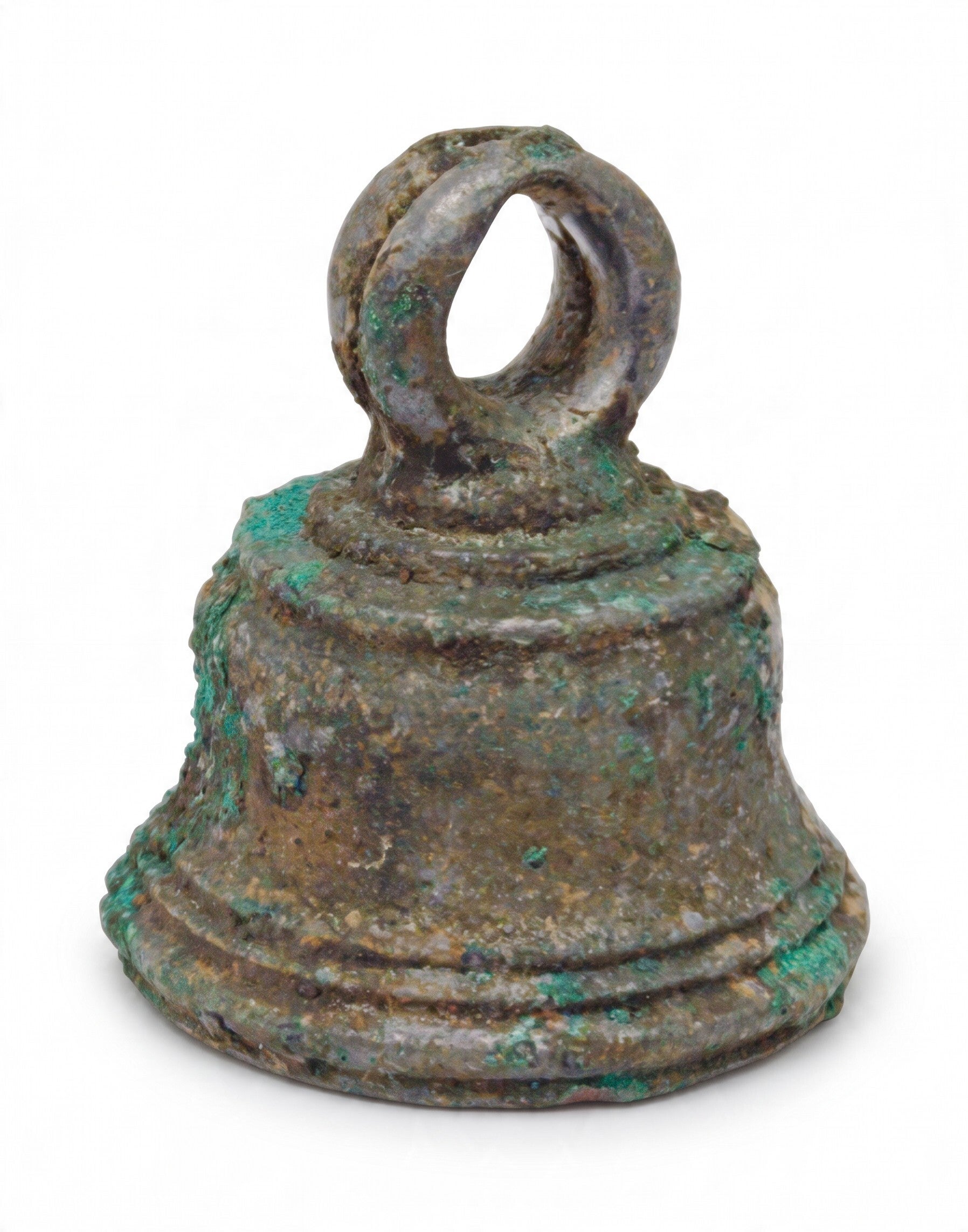 Indonesian - Javanese Bronze Ritual Temple Bell (Ghanta) with clapper Lot:  3815