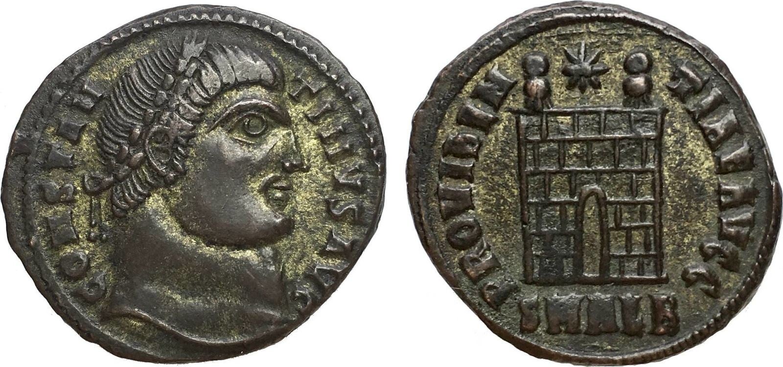 Roman Empire - Alexandria mint. AE Follis AD 325-326. Constantine I (AD 306-337) VF+