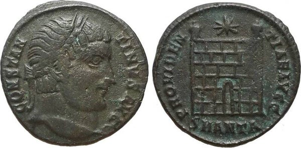 Antioch mint, Constantine I (AD 307-337), AE Follis, Roman Empire VF+