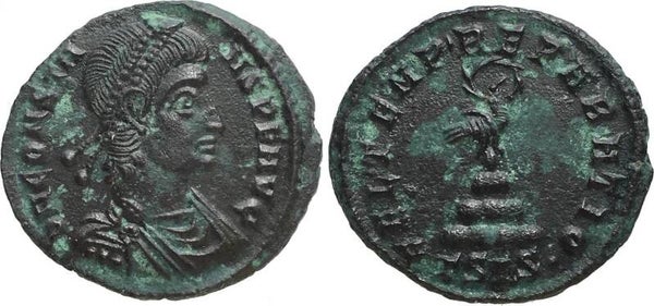 Roman Empire - AE Follis, AD 348-350. Constans (AD 337-350), Siscia mint EF