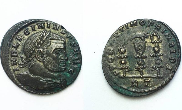 Roman Empire - AE Follis, AD 312-313. Licinius I (AD 308-324),Rome mint VF+