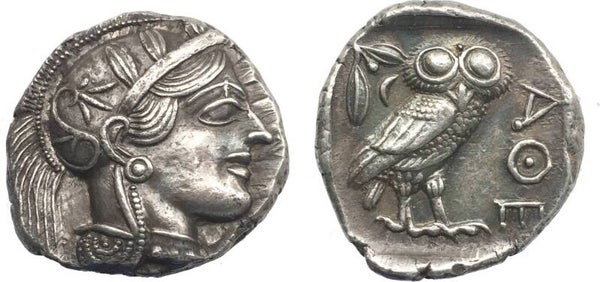 Ancient Greek, Athens. AR Tetradrachm, circa 454-404 BC. Attica, Athene. EF