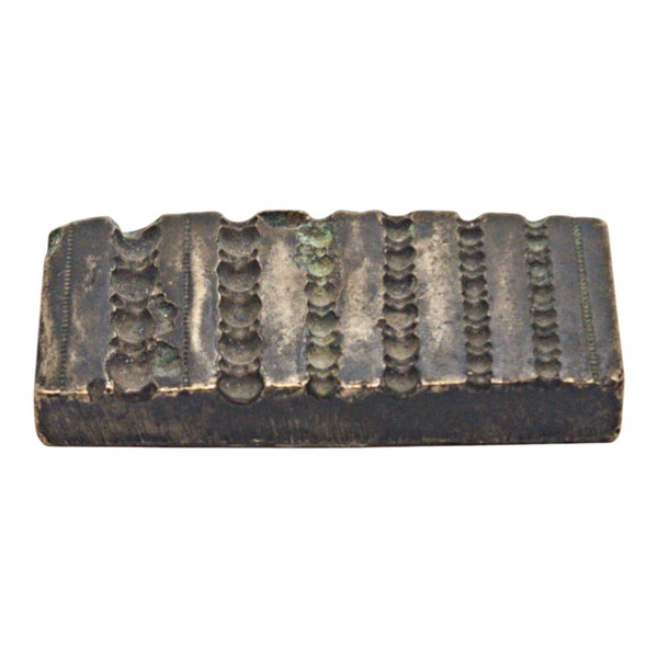 Beautiful Ethnic Indian Brass Die/Mold with unique designs for making Jewelery (19 or 20th century) South East Asia Item number:  W5013