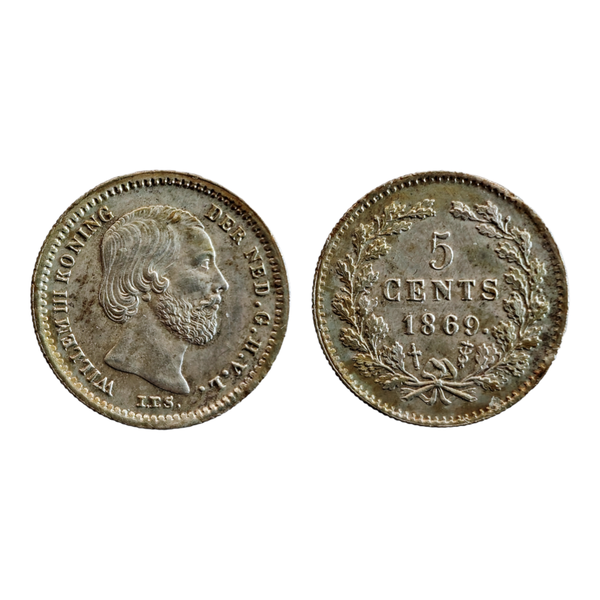 5 Cents 1869 Sword King: William III (1849-1890) KM# 91, itemnumber: W5016