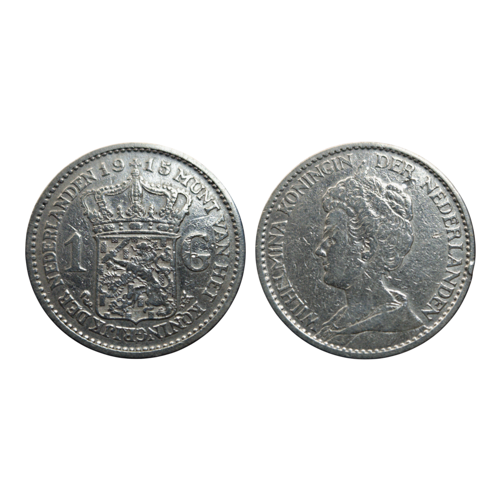 1 Gulden 1916 Seahorse Wilhelmina KM# 148, Scholt I# 818, itemnumber: W5026